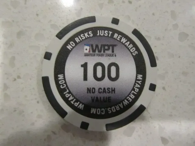 $100 WPT World Poker Tour Casino Chip Black NCV + FREE Las Vegas Poker Chip