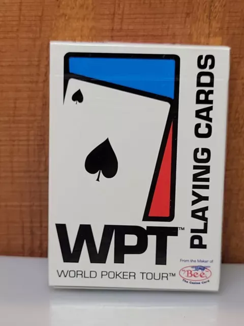 World Poker Tour Playing Cards White and Black Box New Sealed WPT BEE
