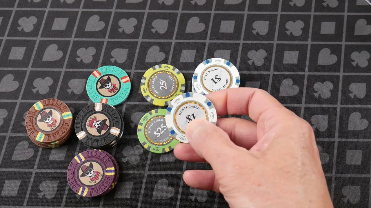 Monte Carlo VS Outlaw Poker Chips - YouTube