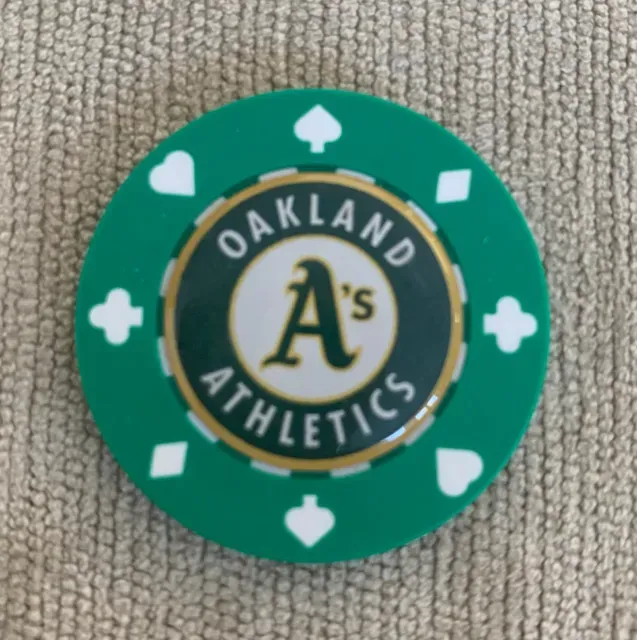 Oakland Athletics MLB Poker Chip Card Guard , WSOP, WPT, NL Holdem Poker Table