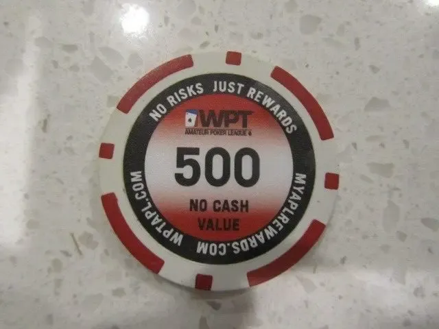 $500 WPT World Poker Tour Casino Chip Red + FREE Las Vegas Poker Chip
