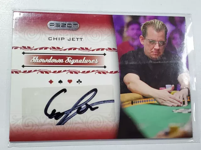 Chip Jett 2007 Razor Poker Showdown Signatures #SS-20 Autograph Auto WSOP WPT D