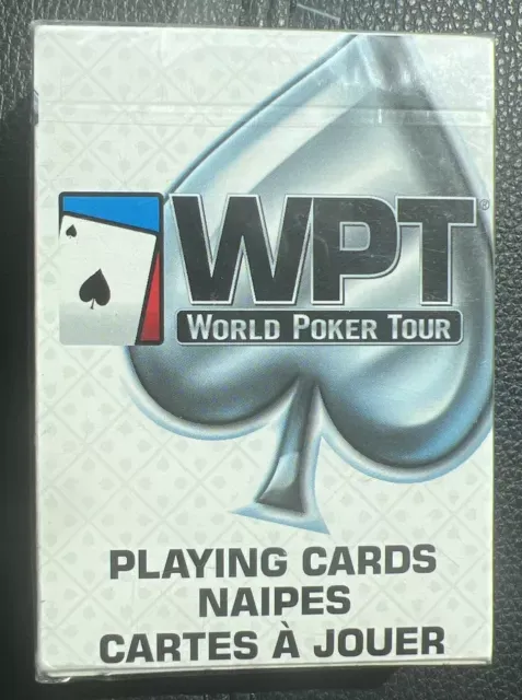 Bee World Poker Tour WPT White Playing Cards 1 Deck Sealed New