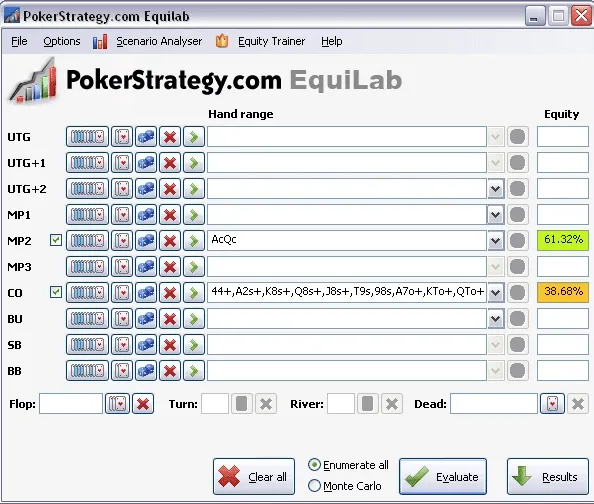 Best poker software pokerstrategy equilab