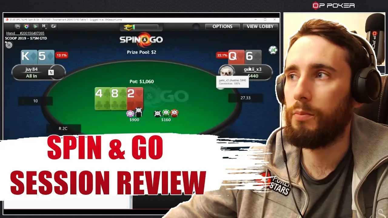 SPIN & GO Session Review no.1! Spin & Go Strategy - YouTube