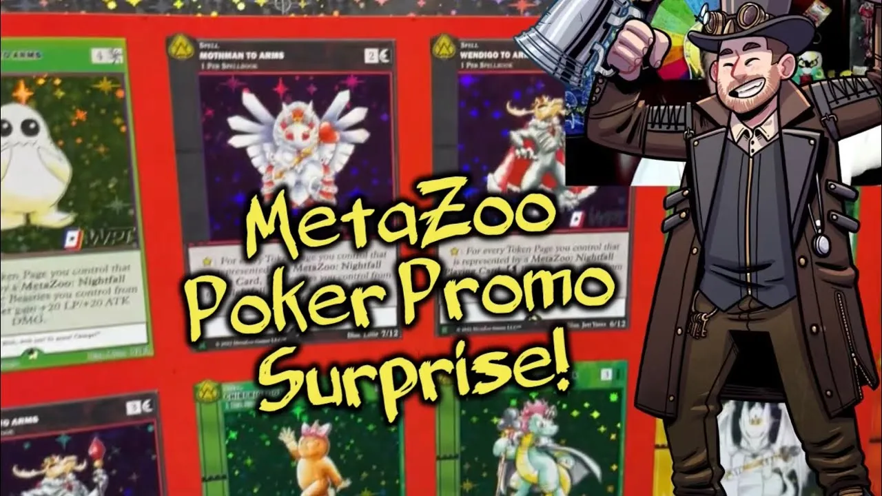 MetaZoo WPT Poker Chips Holo Promo Sheet And Playing Cards Unboxing and Review - YouTube
